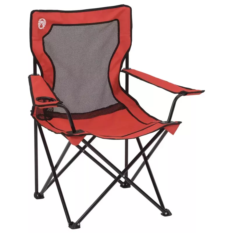 Coleman Broadband Mesh Quad Chair – Red