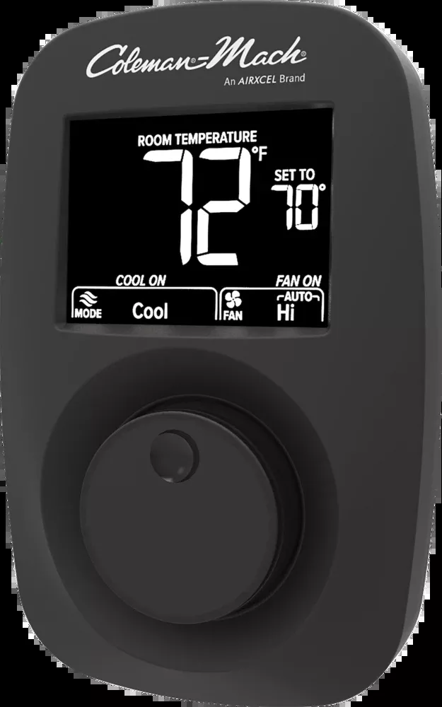 Coleman-Mach Digital Heat/Cool Thermostat, Black• 9420A381