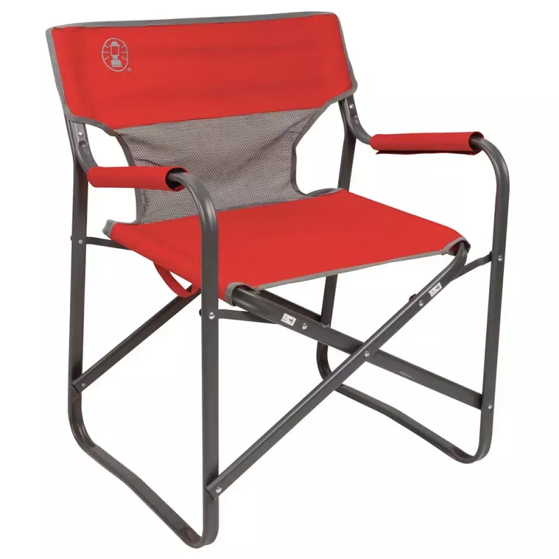 Coleman Outpost Breeze Deck Chair – Red