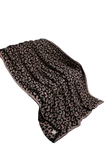 ComfyLuxe Coffee Cheetah Blanket 50X60 Inches #JCL1010