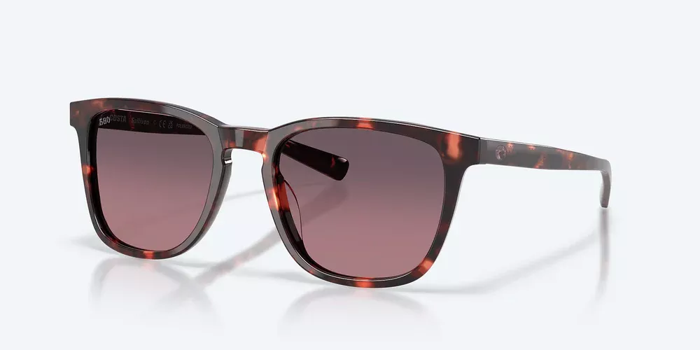 Costa Del Mar Sullivan Sunglasses In Sunset Tortoise With Rose Gradient 580G Lenses