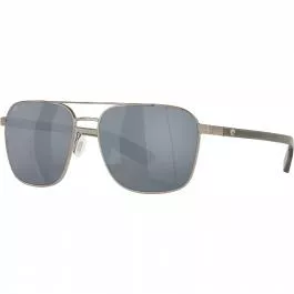Costa Men’s Wader – Brushed Gunmetal – Gray – 580P – Polarized Polycarbonate