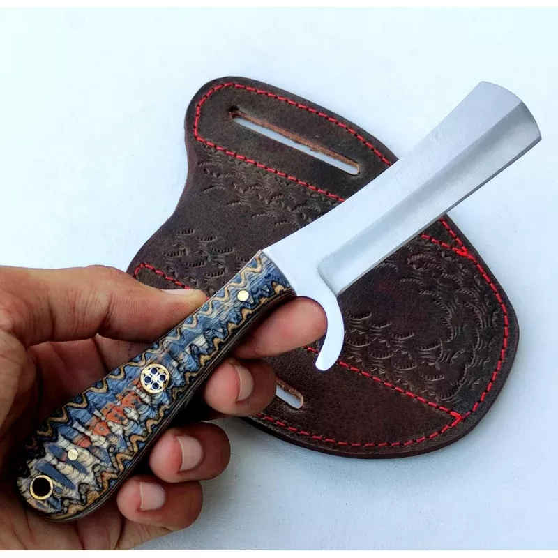 Cowboy Bull Cutter KnifeCustom Handmade J2 Steel Blade