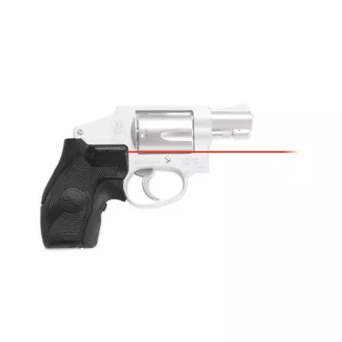 Crimson Trace LG-405 Lasergrips for Smith & Wesson J-Frame Round Butt (Compact Grip), Red Laser