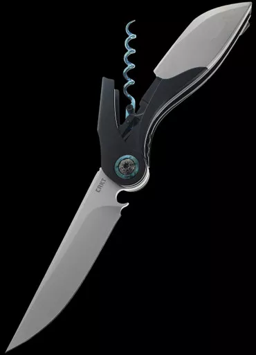 CRKT Fial Stainless Black Folding Knife