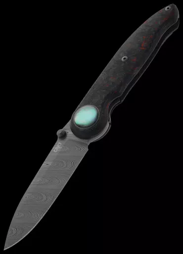CRKT Pursue Red Dark Matter Folding Knife