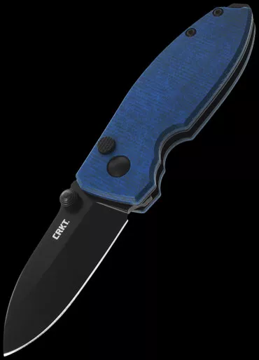 CRKT Squid Button Lock Black Folding Knife