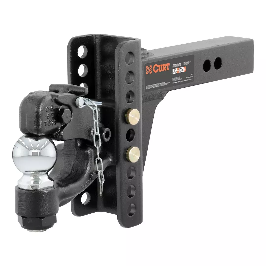Curt Adjustable Channel Mount w/ 2-5/16″ Ball & Pintle, 2″ Shank, 13K Lbs• 45907