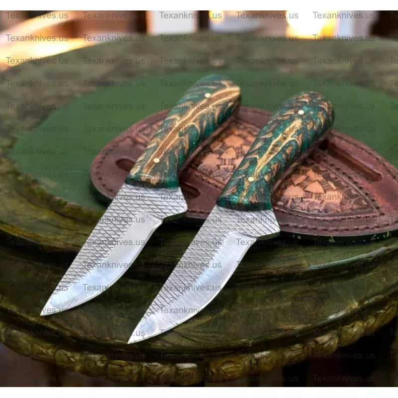 Custom Handmade Belt Knife9 Rasp Tool Steel Blade with Leather Sheath