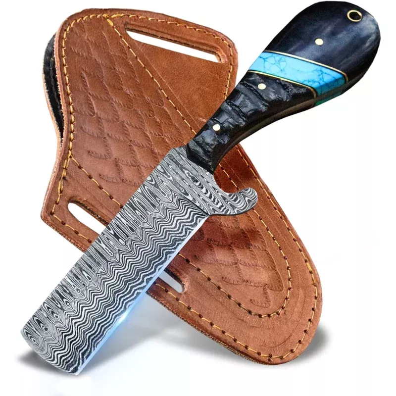 Custom Handmade Bull KnifeFall Damascus Steel Edition