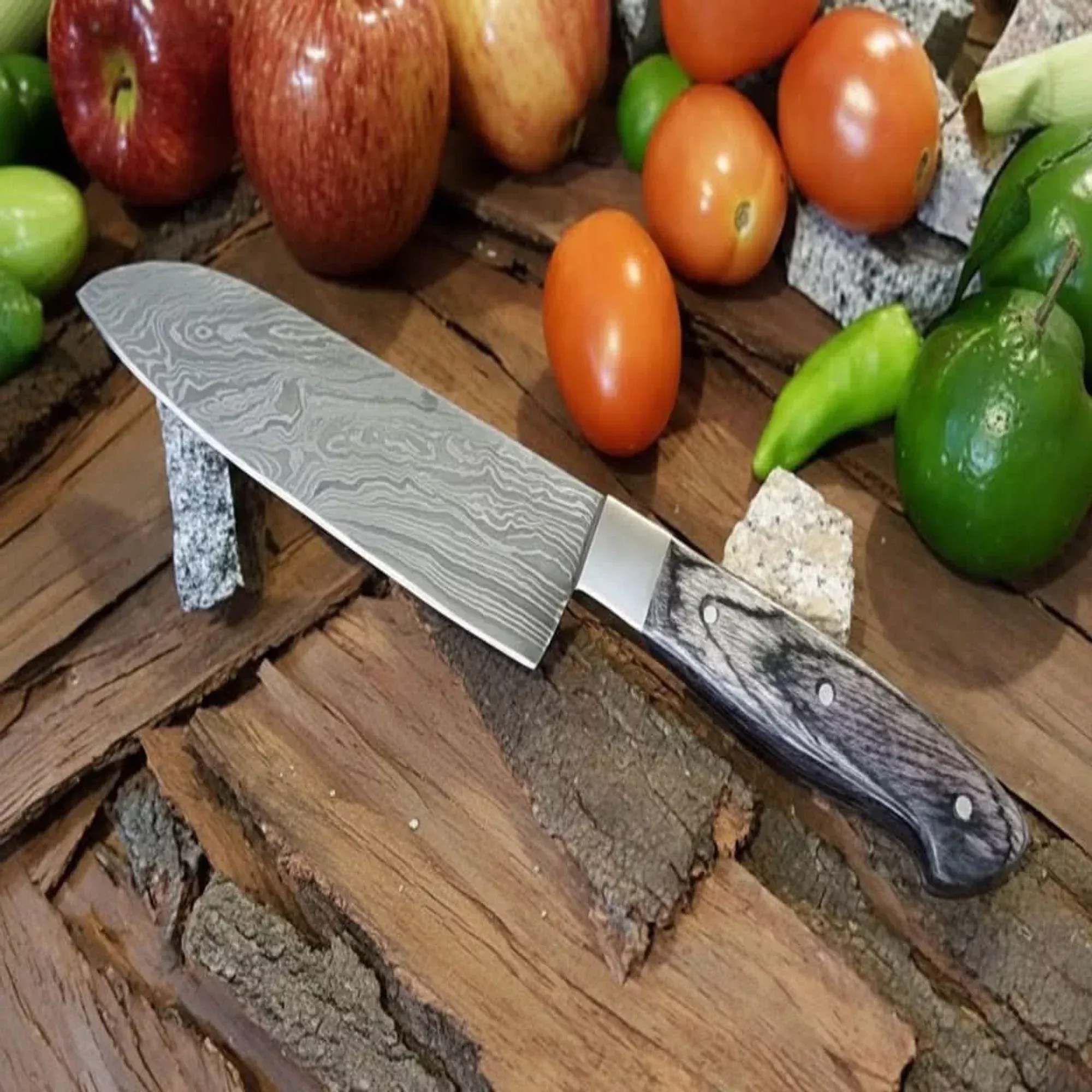 Custom Handmade Damascus Steel Chef knife/Kitchen Knife/Perfect GiftDK-060