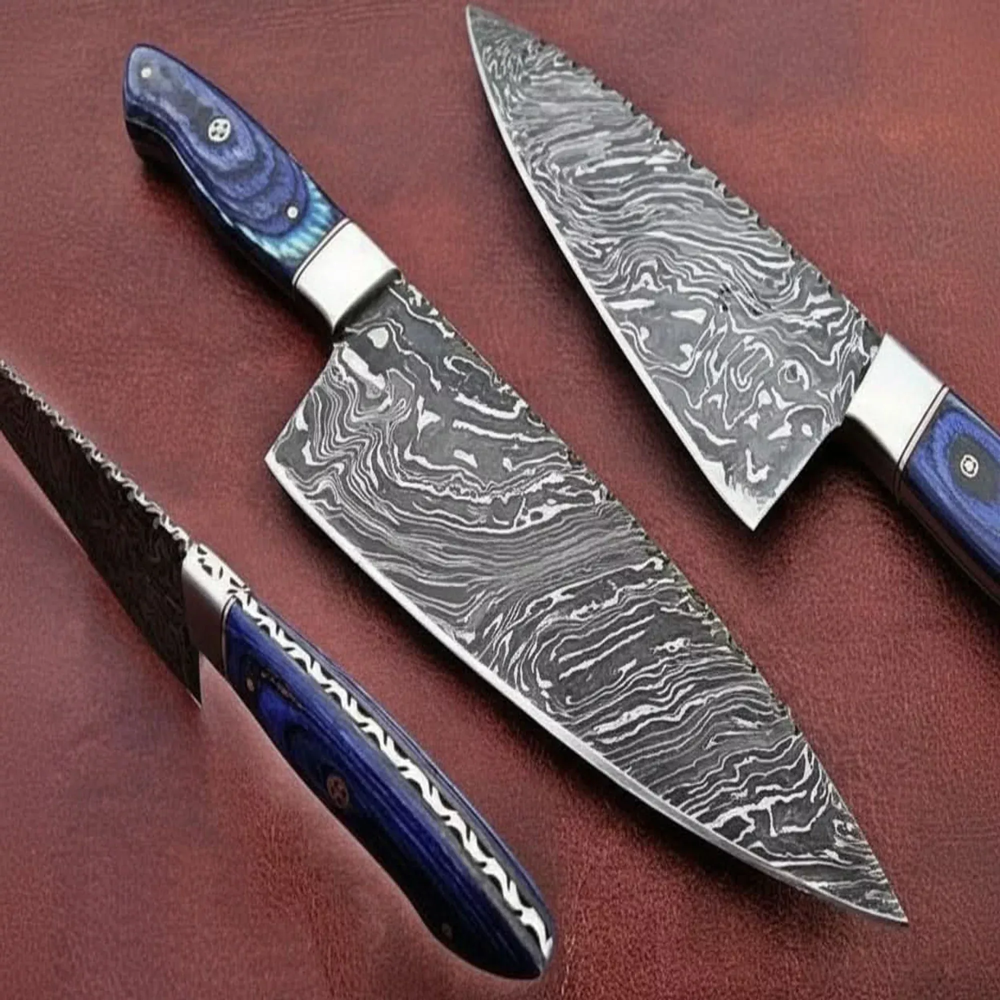 Custom Handmade Damascus Steel Full TangChef Knife / Vegetable Knife/ Kitchen Knife DK-0130