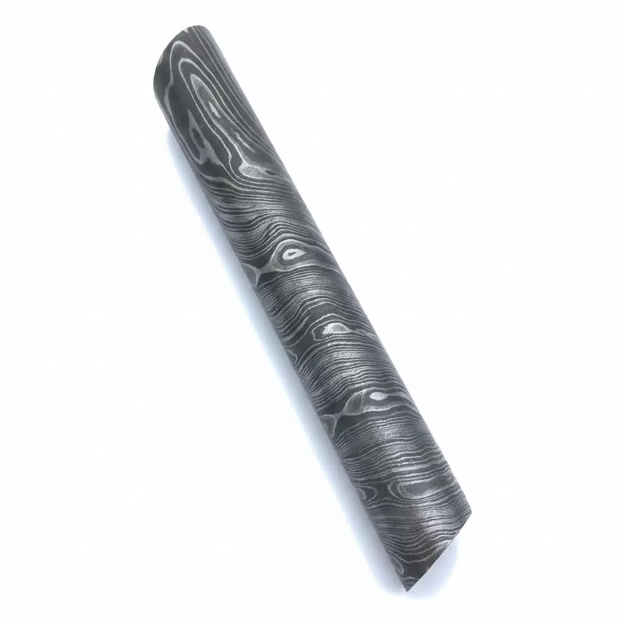 custom handmade Damascus Steel round bar rod with 25.5mm thick