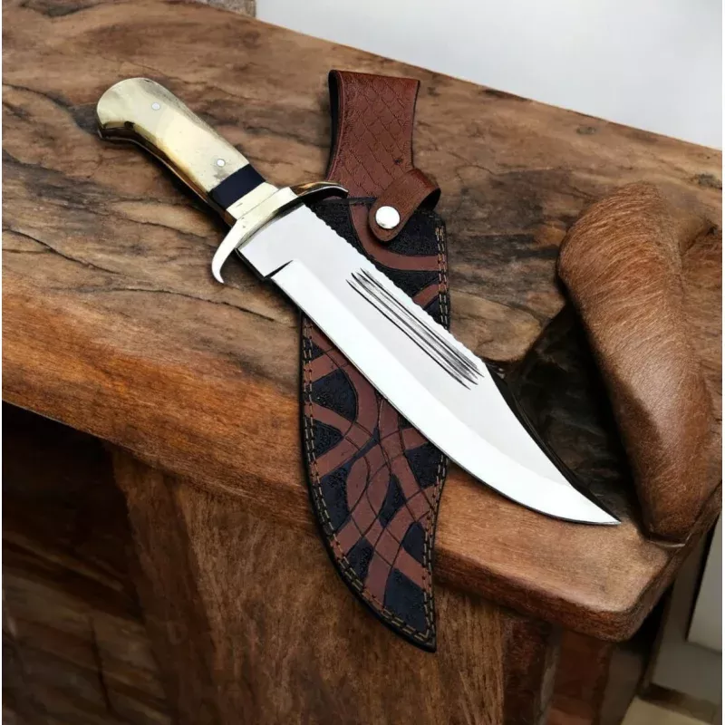 Custom Handmade David Bowie KnifeJ2 Steel Blade & Camel Bone Handle
