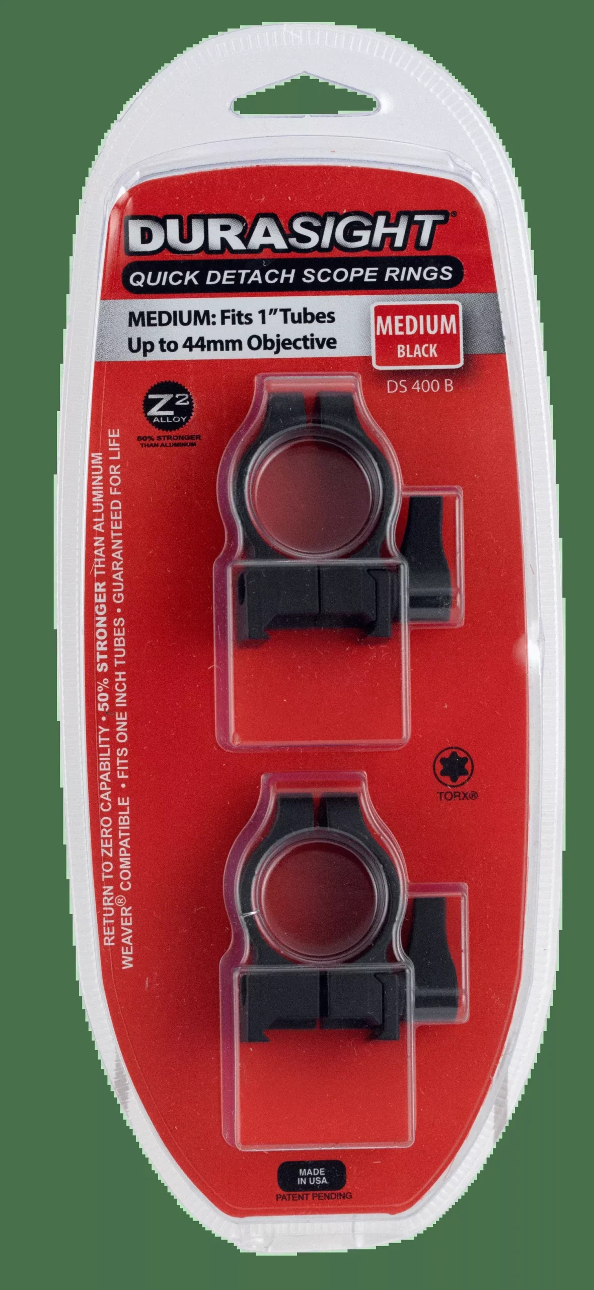Cva Durasight, Cva Ds400bQd Scope Rings MedBlk