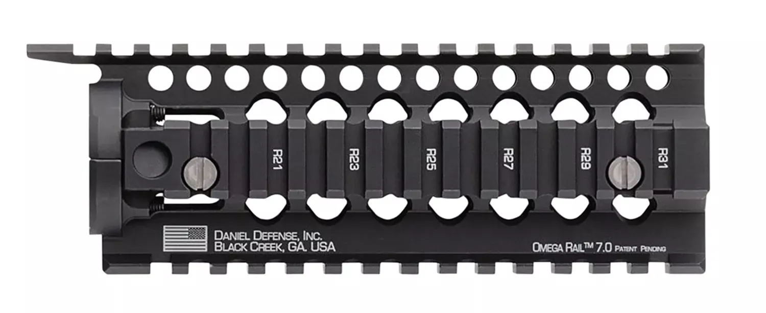 Daniel DefenseOmega Rail7″ Carbine Length Style Made ofAluminum with Black Anodized Finish & Picatinny Rail for AR-15
