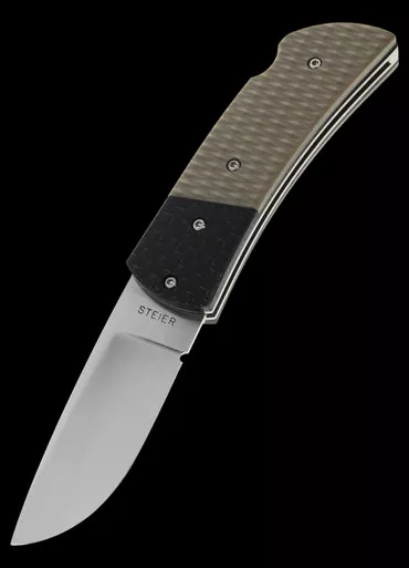 David Steier Lightning Strike Carbon Fibre Custom Knife