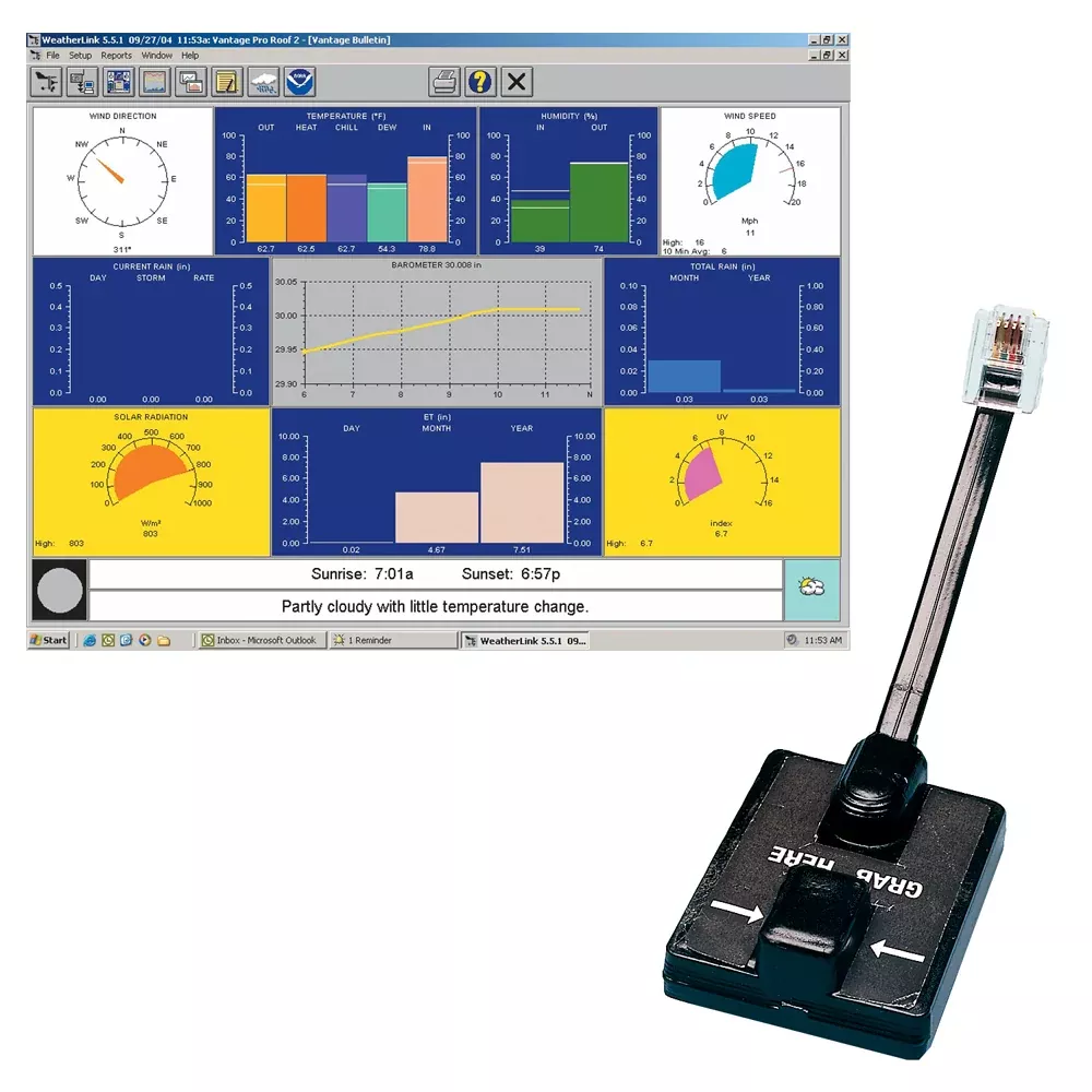 Davis WeatherLink Windows – Serial Port f/Vantage Vue & Pro2 Series [6510SER]