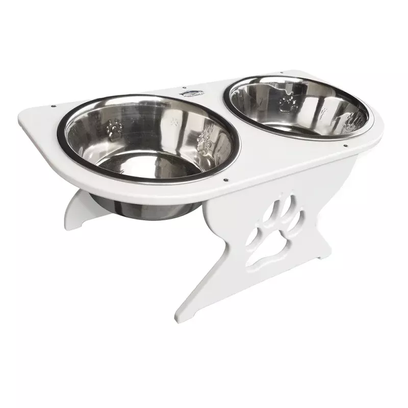 Deep Blue Marine Medium Starboard Dog Dish w/Bowls – 8 Tall