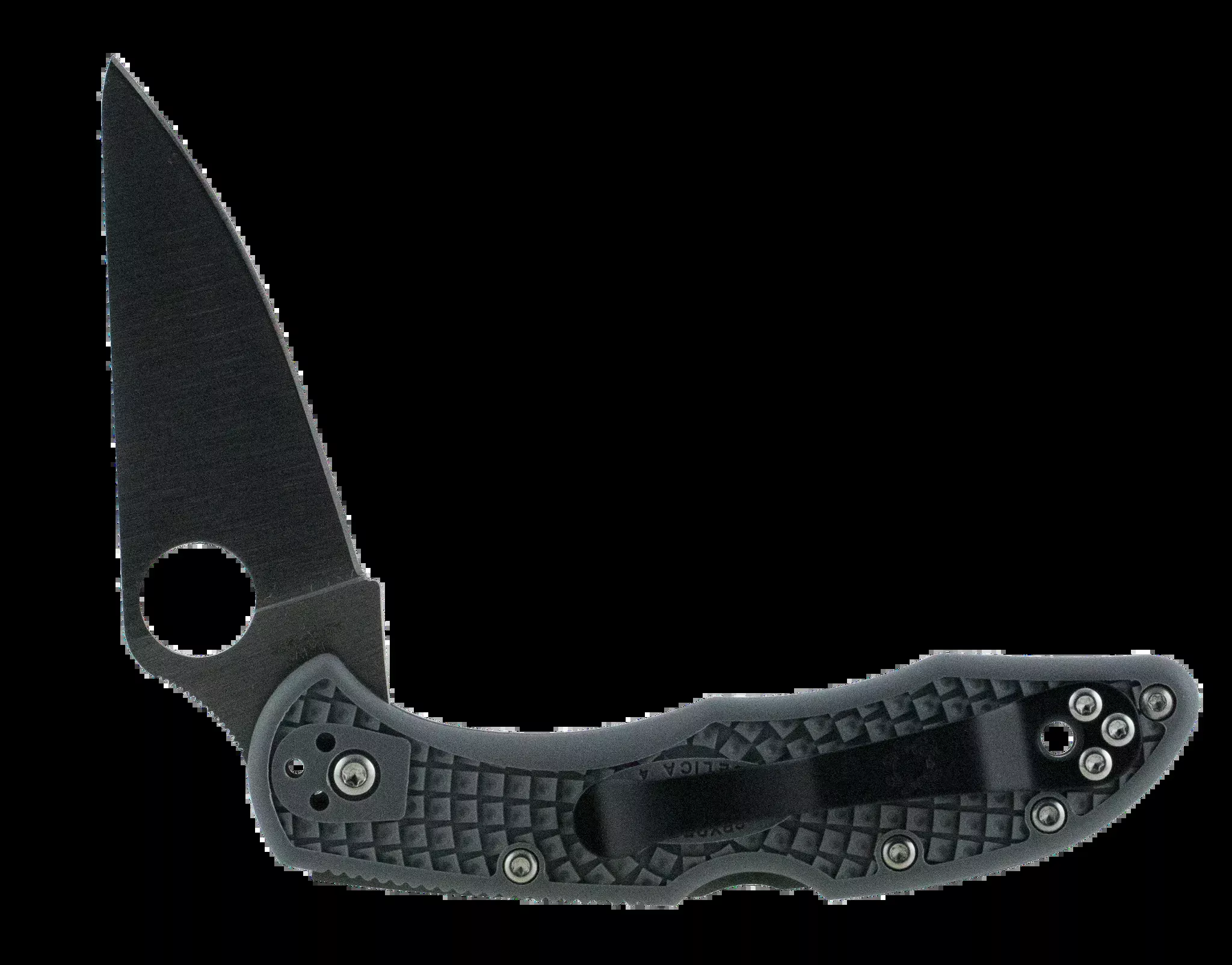 Delica 4 Lightweight 2.88″ Drop Point Plain Blade Folding Knife – Black