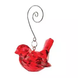 Demdaco Faux Red Crystal Bird Ornament