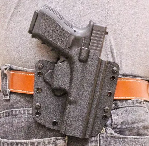 Desantis Sl Raptor Holster Blk - Iwb/owb Rh Kydex Glock 43