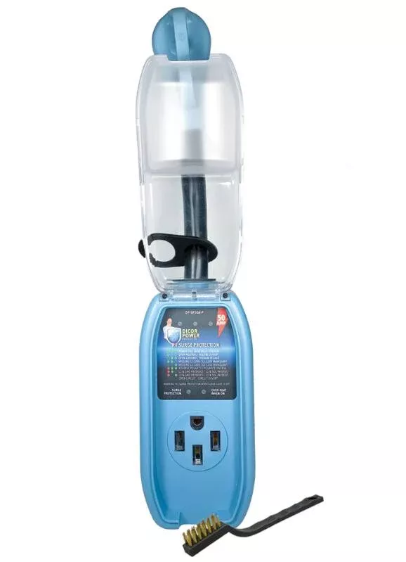 Dicor 50 Amp Pigtail RV Surge Protector• DP-SP50A-P