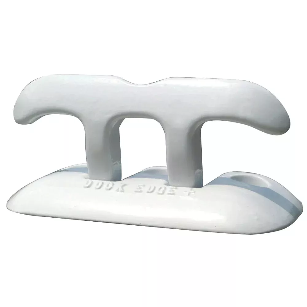 Dock Edge Flip Up Dock Cleat 8″ – White