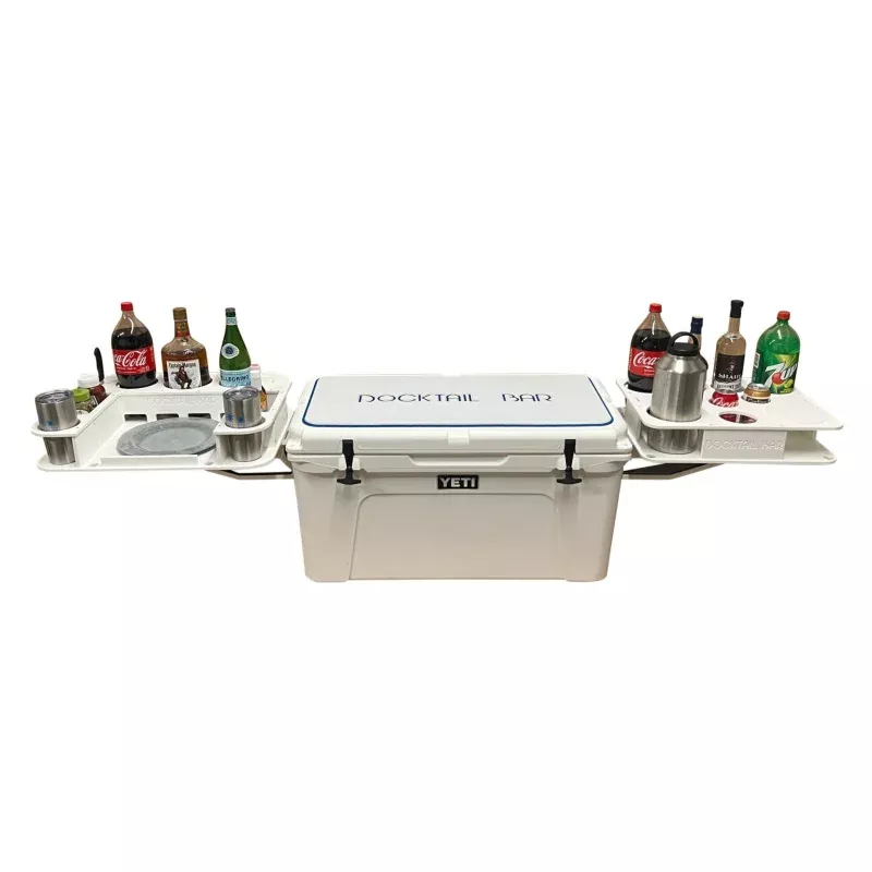 Docktail Bar Yeti Tundra Cooler Cup Holders and Table System