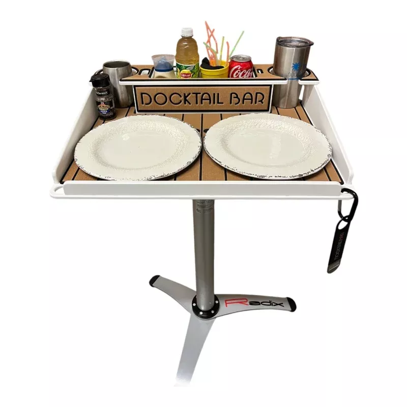 Docktail Boondocking Table – For Camping, RV’s, Tailgating, Poolside, and Grill Prep