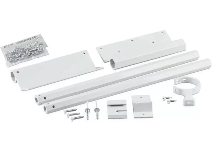 Dometic 90 Degree SlideTopper Short Bracket Kit,Polar White• 9800015.402B