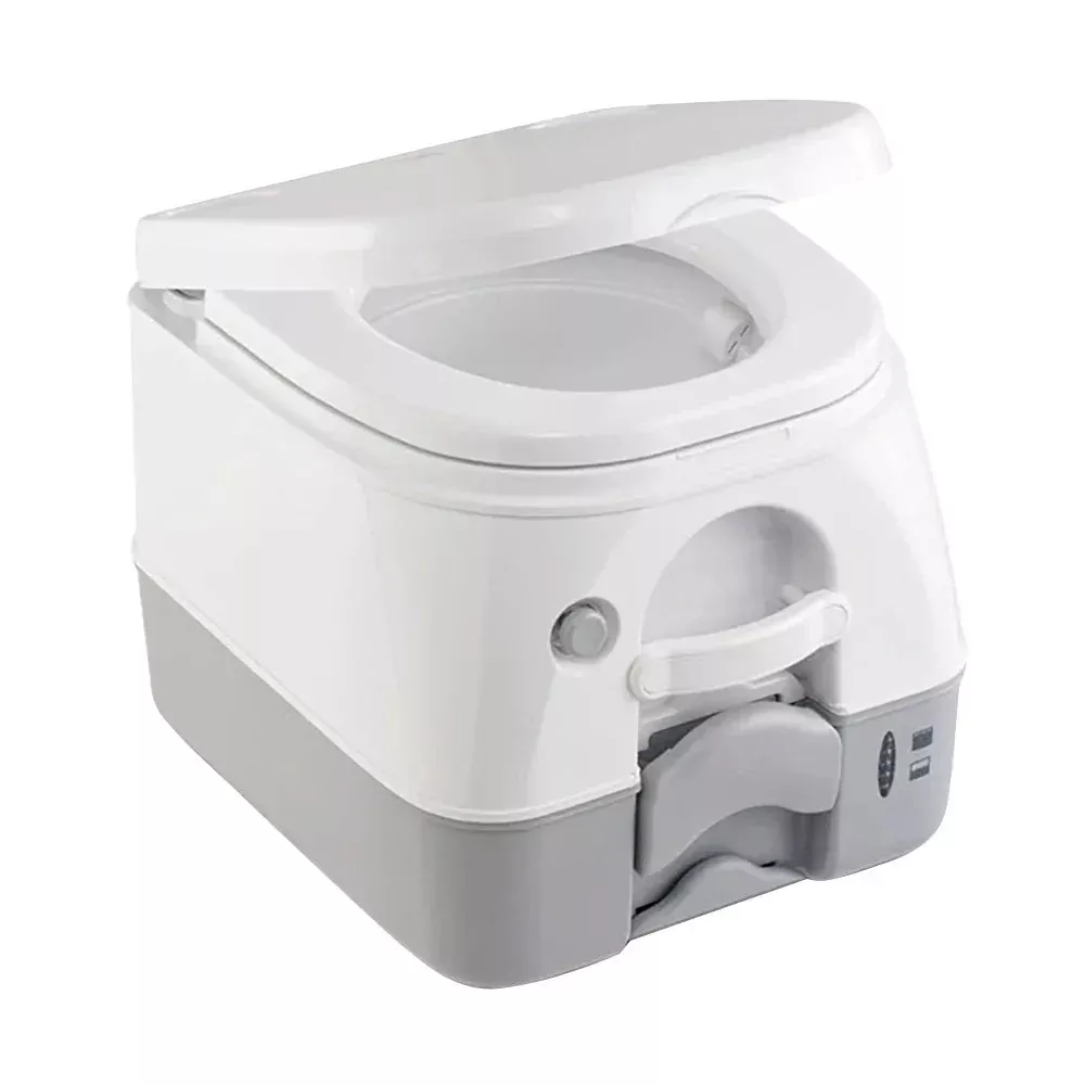 Dometic 974 Portable Toilet w/Mounting Brackets -2.6 Gallon – Grey[301097406]