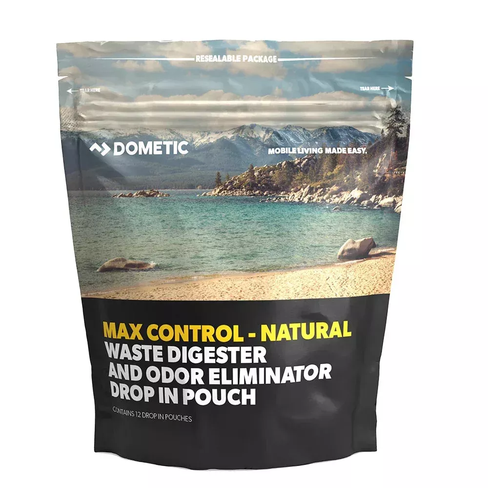 Dometic Max Control Waste DigesterOdor Eliminator Drop-In Pouch – 12-Pack [9620000730]