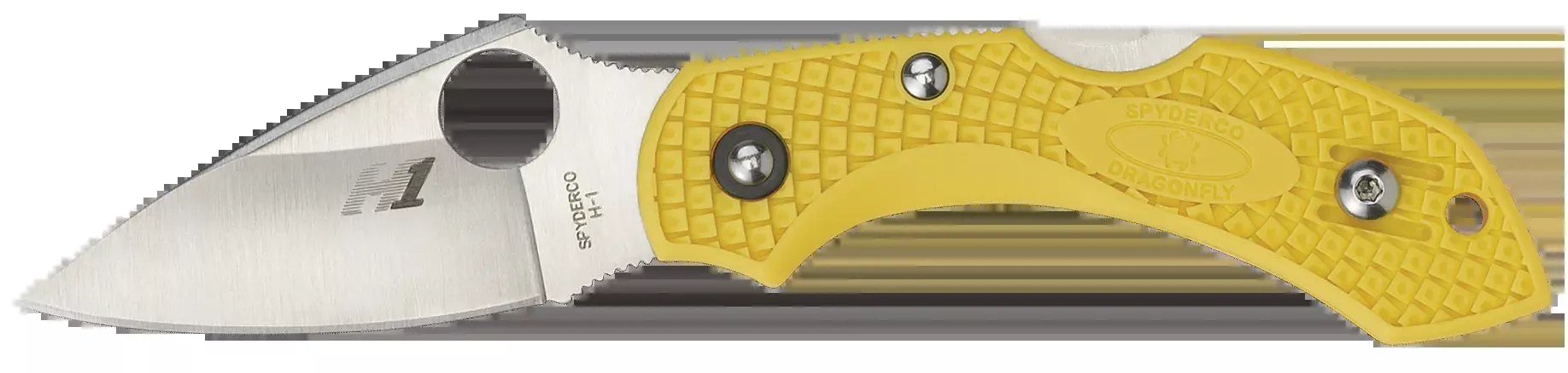 Dragonfly 2 Salt 2.25″ Clip Point Serrated Folding Knife – Yellow