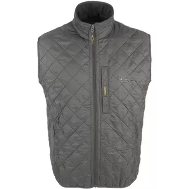 DRAKE Delta Quilted Fleece Lined Charcoal Vest (DW1171-CHR)