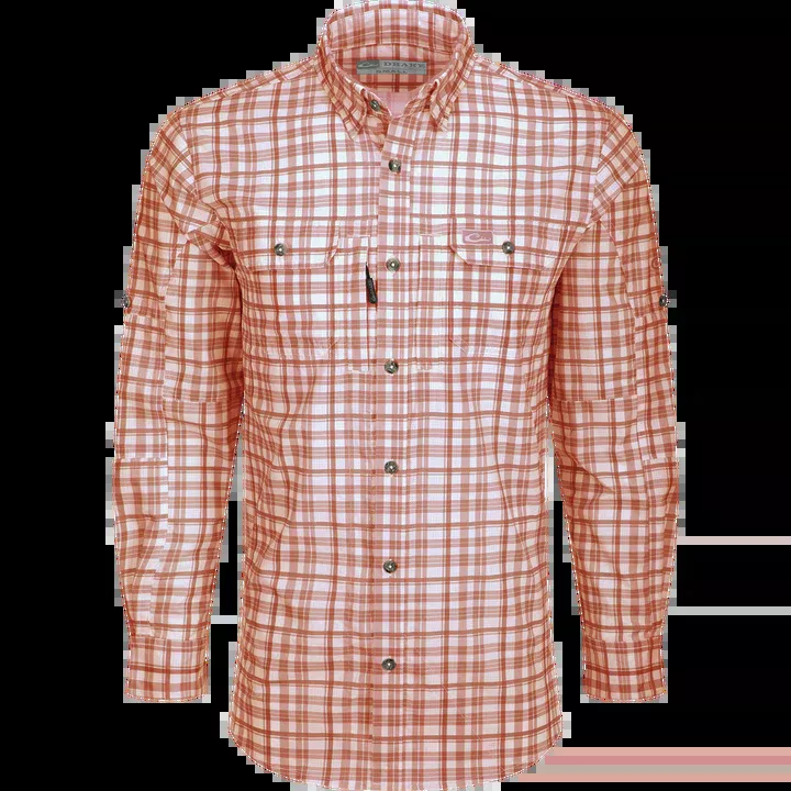 Drake Hunter Creek Window Pane Plaid Shirt Long Sleeve #DS2231