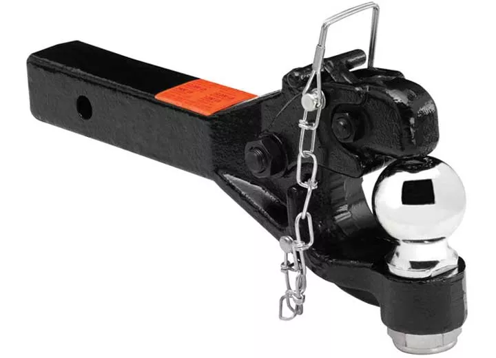 Draw-Tite Pintle Hook & Ball Combination Ball Mount, Fits 2 Inch Square Receiver, 12,000 lbs. Capacity Hook, 2-5/16 Inch Diameter Ball, 12,000 lbs• 63042