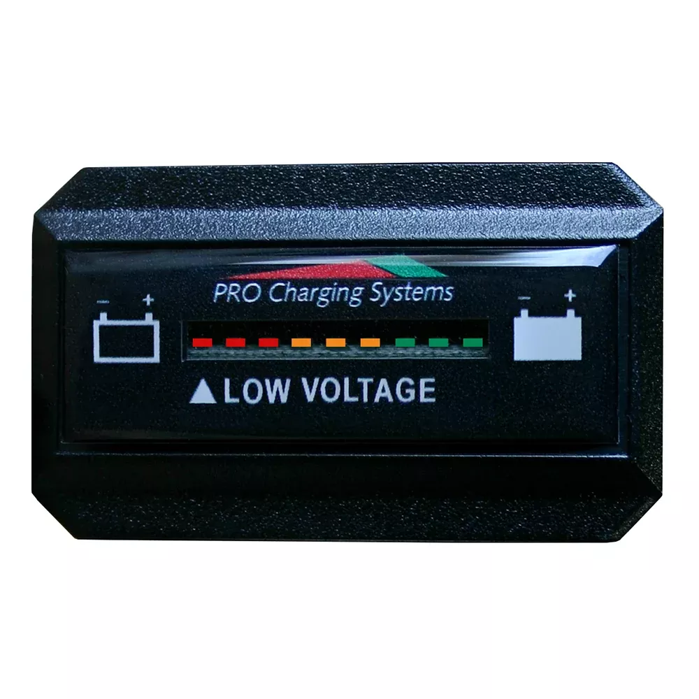 Dual Pro Battery Fuel Gauge – DeltaView Link Compatible – Rectangle – 48V System (4-12V Batteries, 8-6V Batteries, 6-8V Batteries) [BFGWOVR48V]