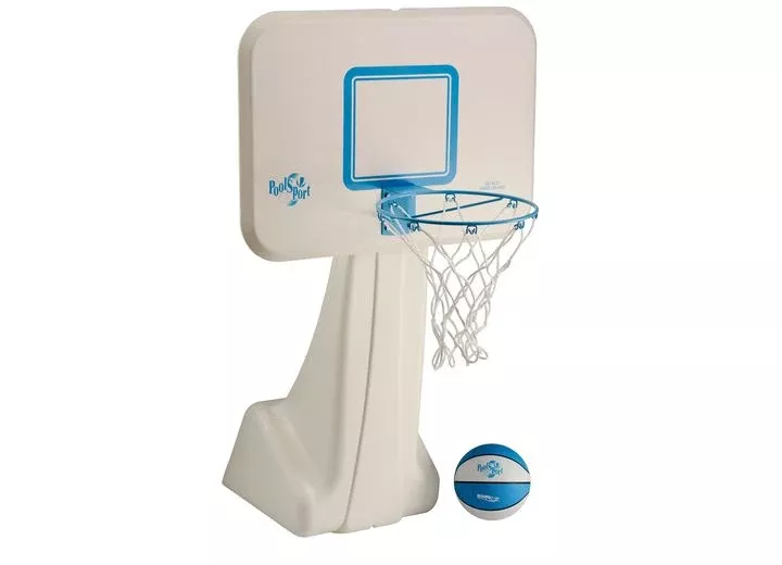 Dunn-Rite PoolSport Stainless Water-Filled Poolside Basketball Hoop Set• B950