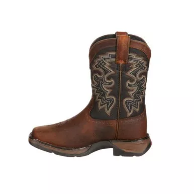DURANGO Big Kid Black/Tan Western Boot (DWBT050)