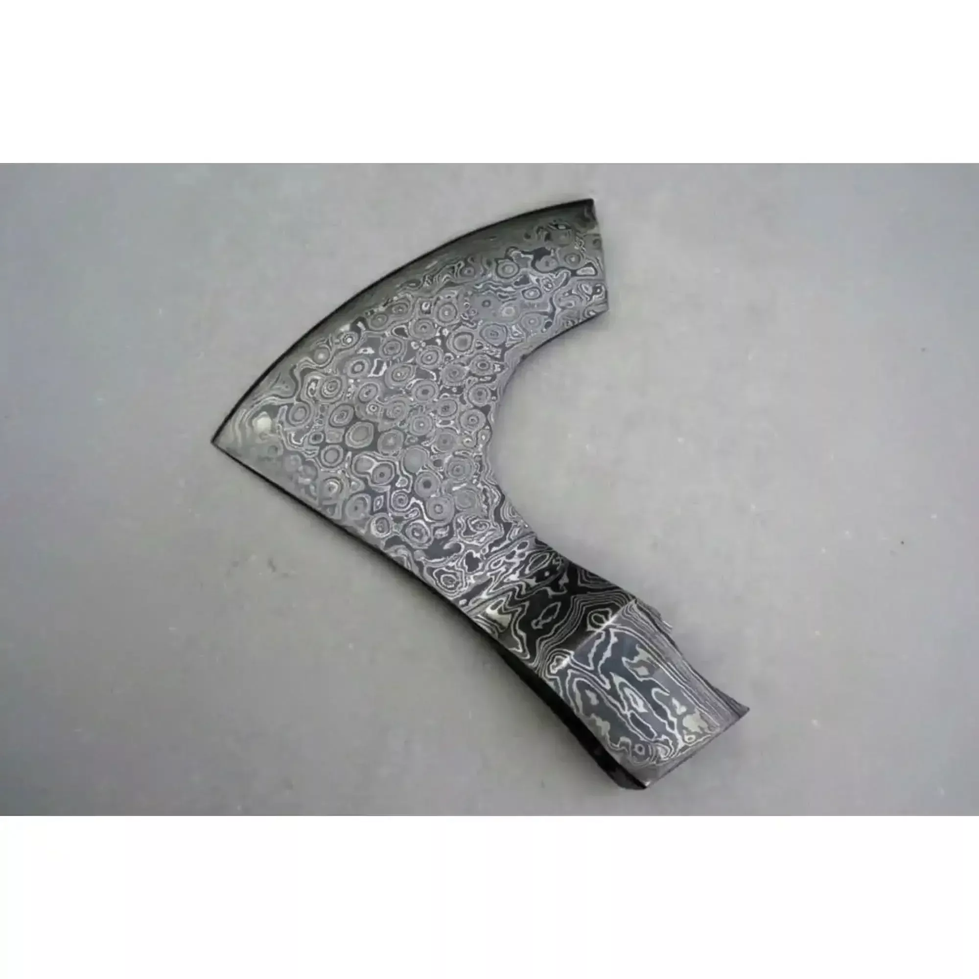 Duskpetal Damascus Beard Axe 6″ Handmade Compact Bearded Head Blank