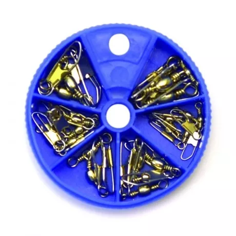 Eagle Claw Barrel Swivel W/ Safety Snap Assortment #01181-001