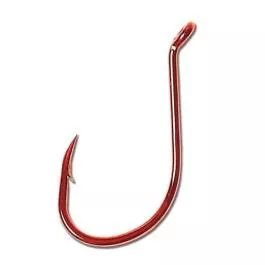 Eagle Claw Color Long Shank Octopus Hooks - Red - Size 2 - 54 Pack