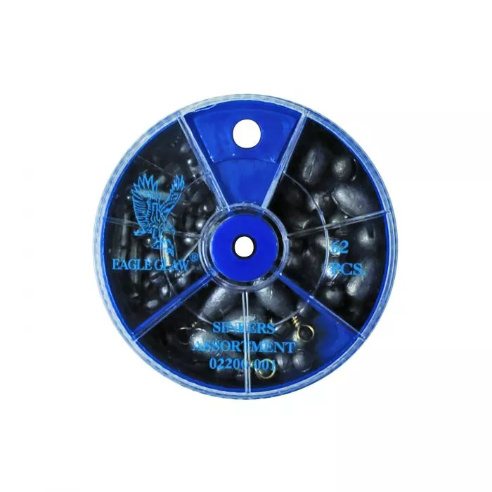 Eagle Claw Sinker Dial Pack 62 Pieces #02200H-001