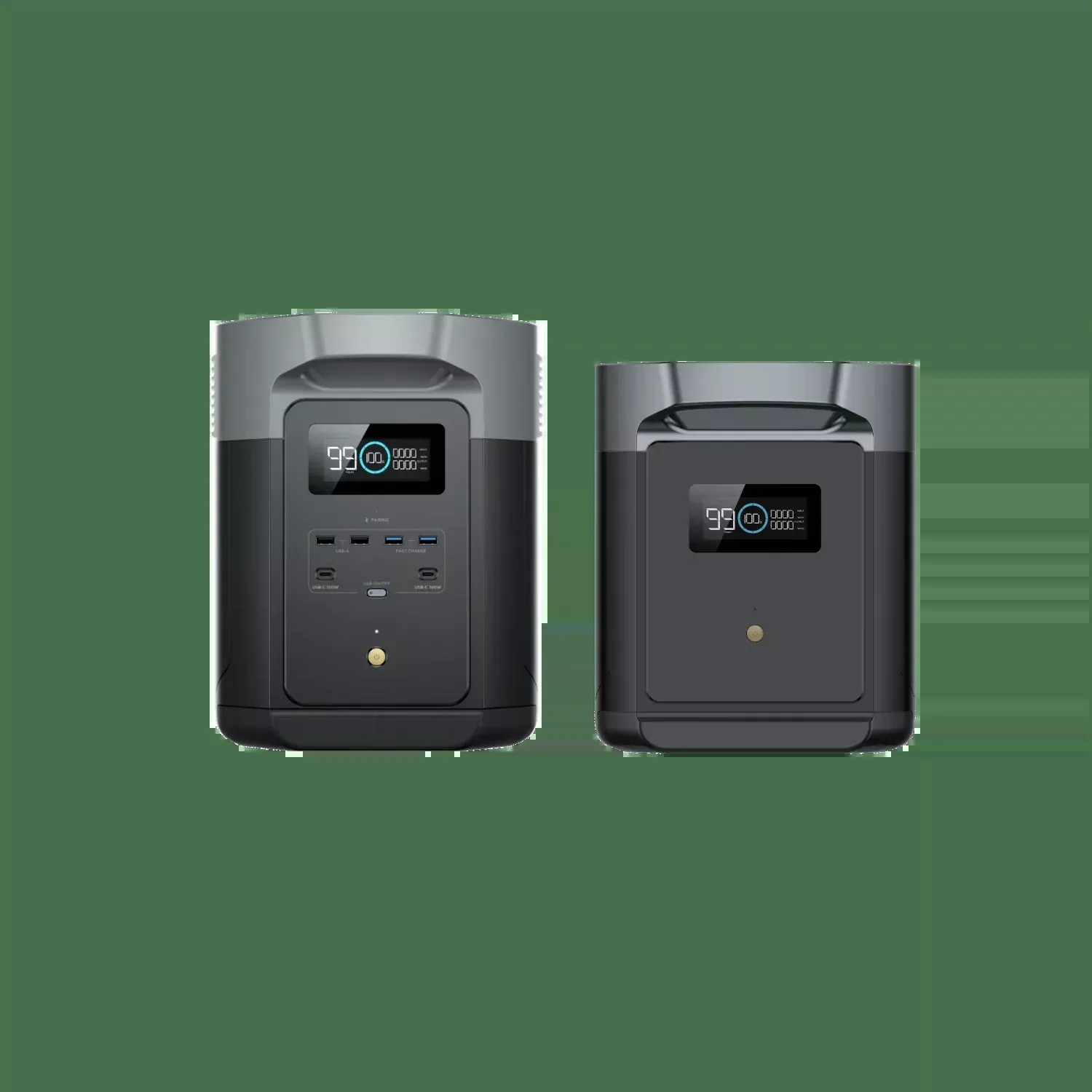 EcoFlow DELTA 2 Max + DELTA 2 Max Extra Battery | 2048Wh, 3400W, X-Stream, 10Y | Expandable to 6144Wh
