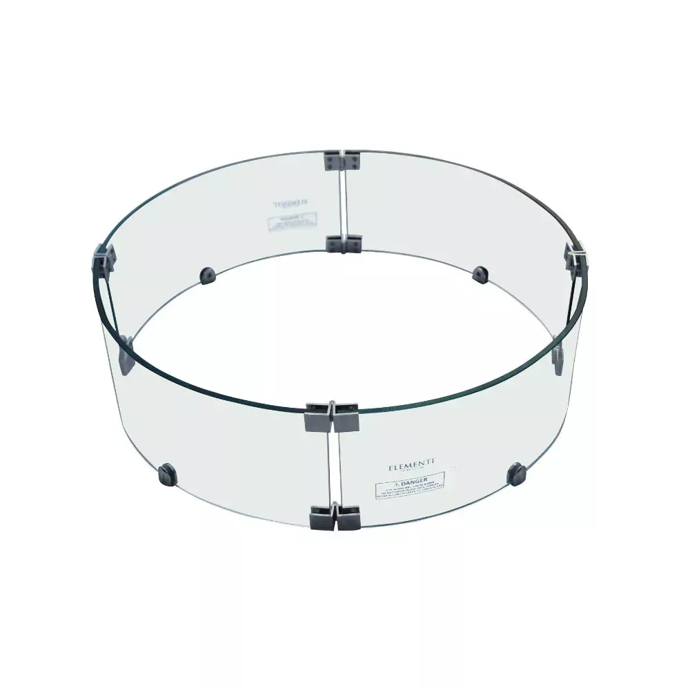 Elementi Fire Table Wind Screen for Metropolis, Columbia, Boulder and Manchester