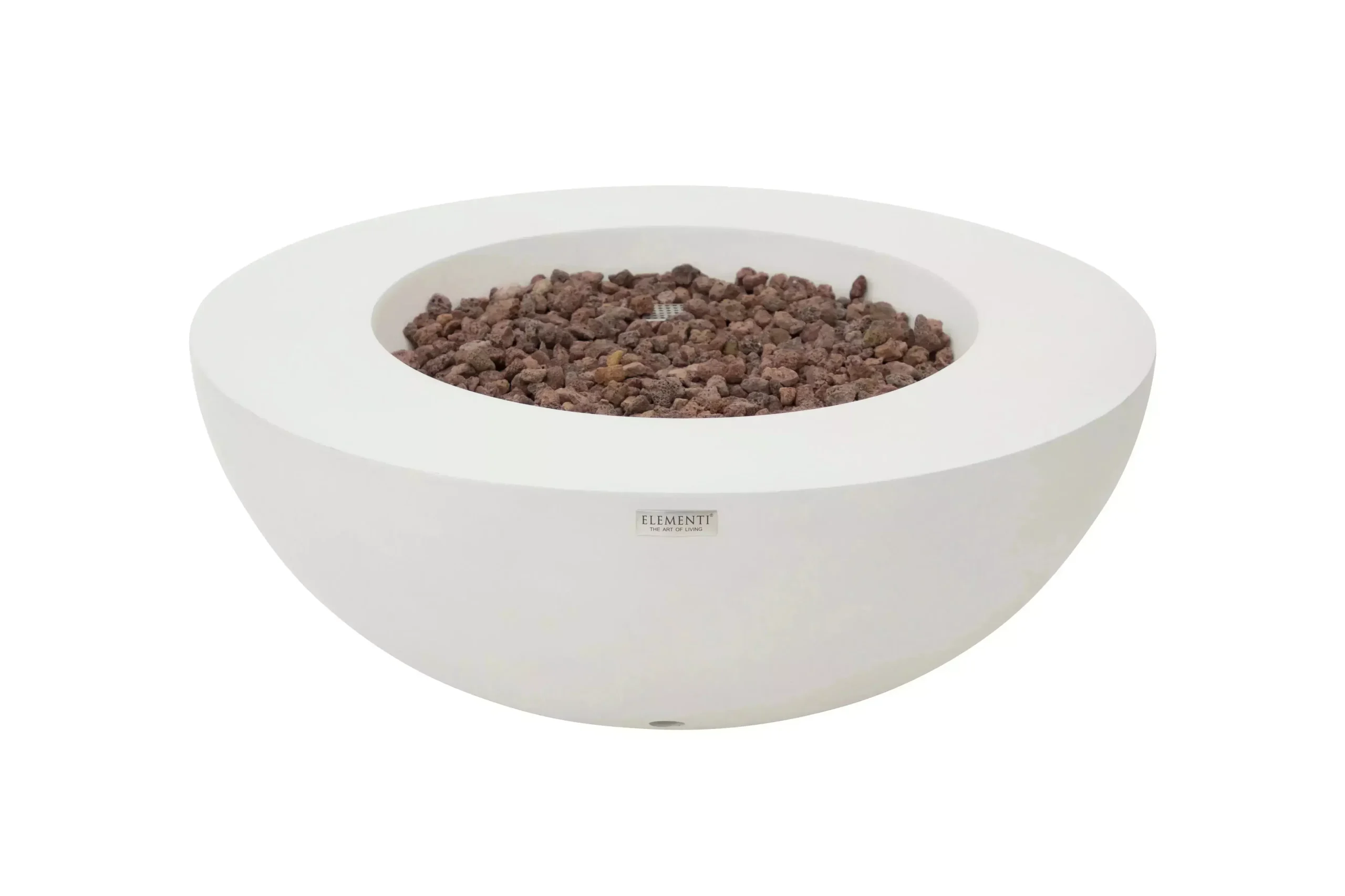 Elementi – Lunar Fire Bowl Cream White – Propane