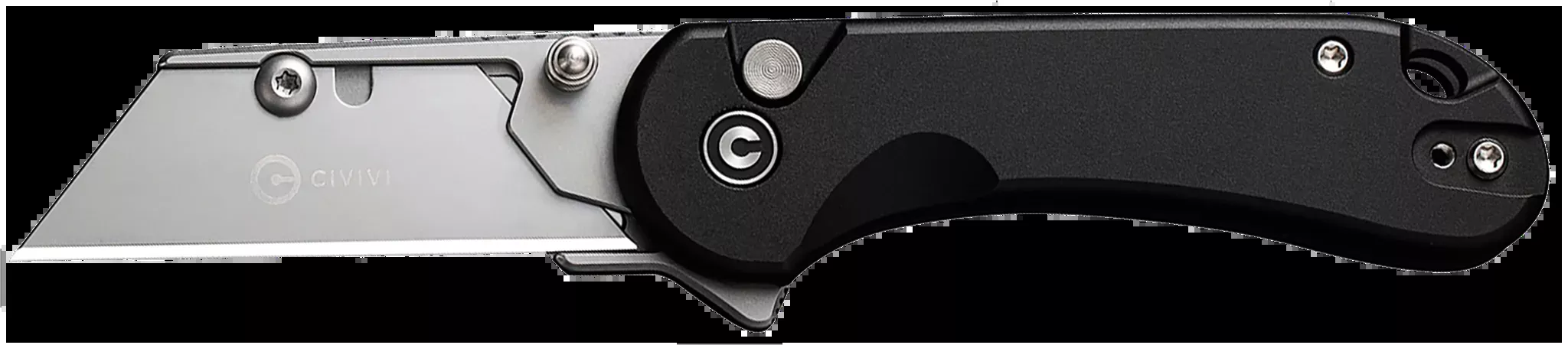 Elementum All Purpose Plain FoldingUtility Knife – Black