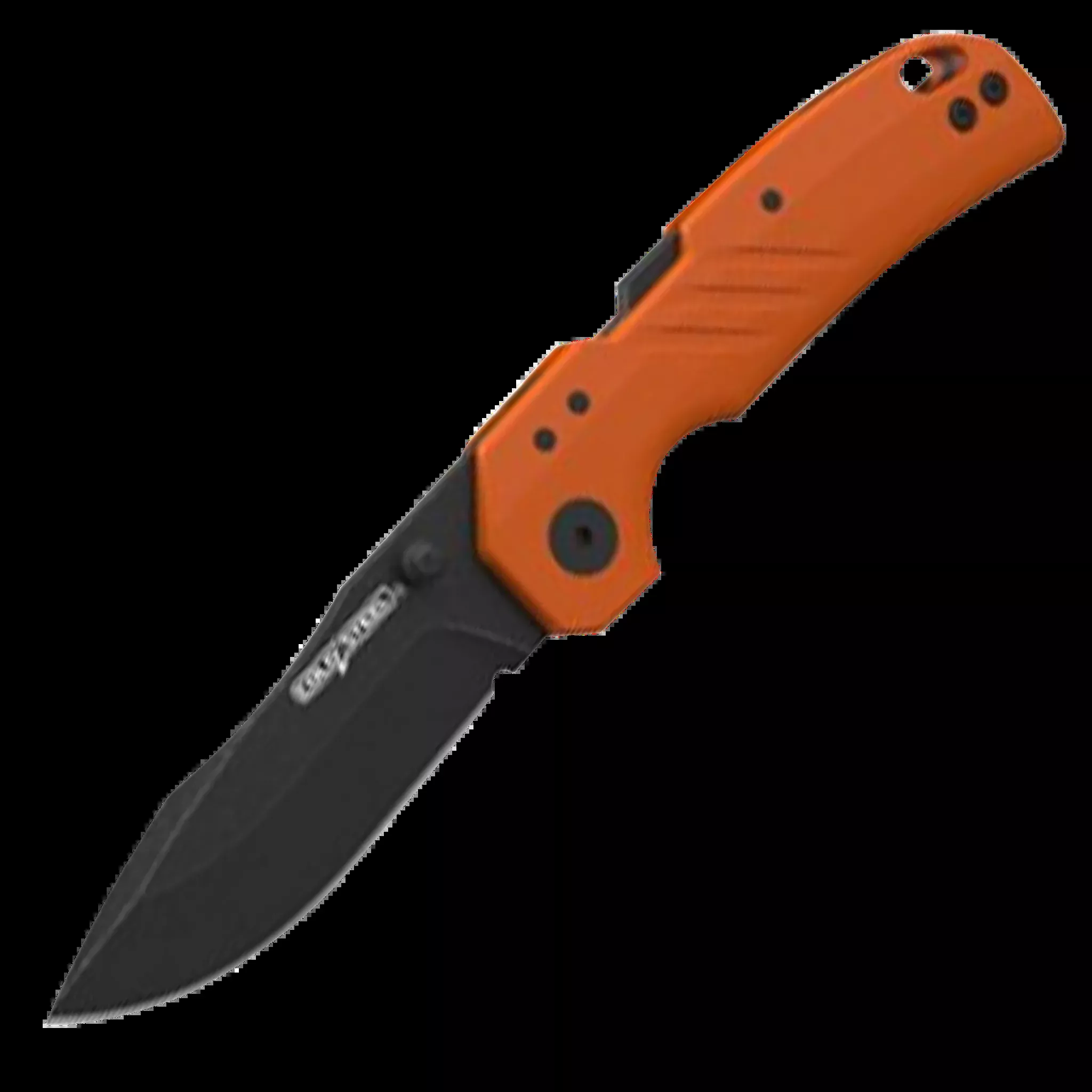 Engage 3″ Folding Tanto Plain Knife – Black Orange