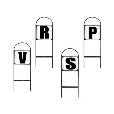 EQUI-ESSENTIAL PRVS Dressage Letter Set of 4 (467869BLK-SET4)
